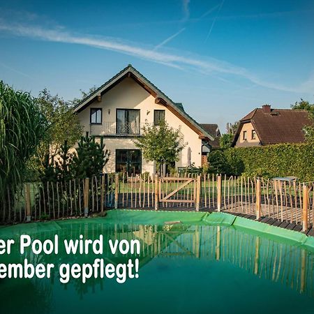 Ferienhaus Mountfrosch Mit Sauna Und Naturpool モンシャウ エクステリア 写真